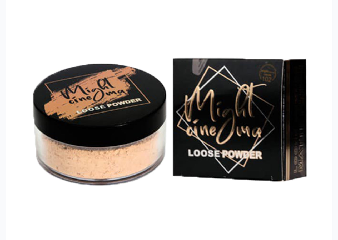 Might Cinema Loose Powder Matte finish With sponge