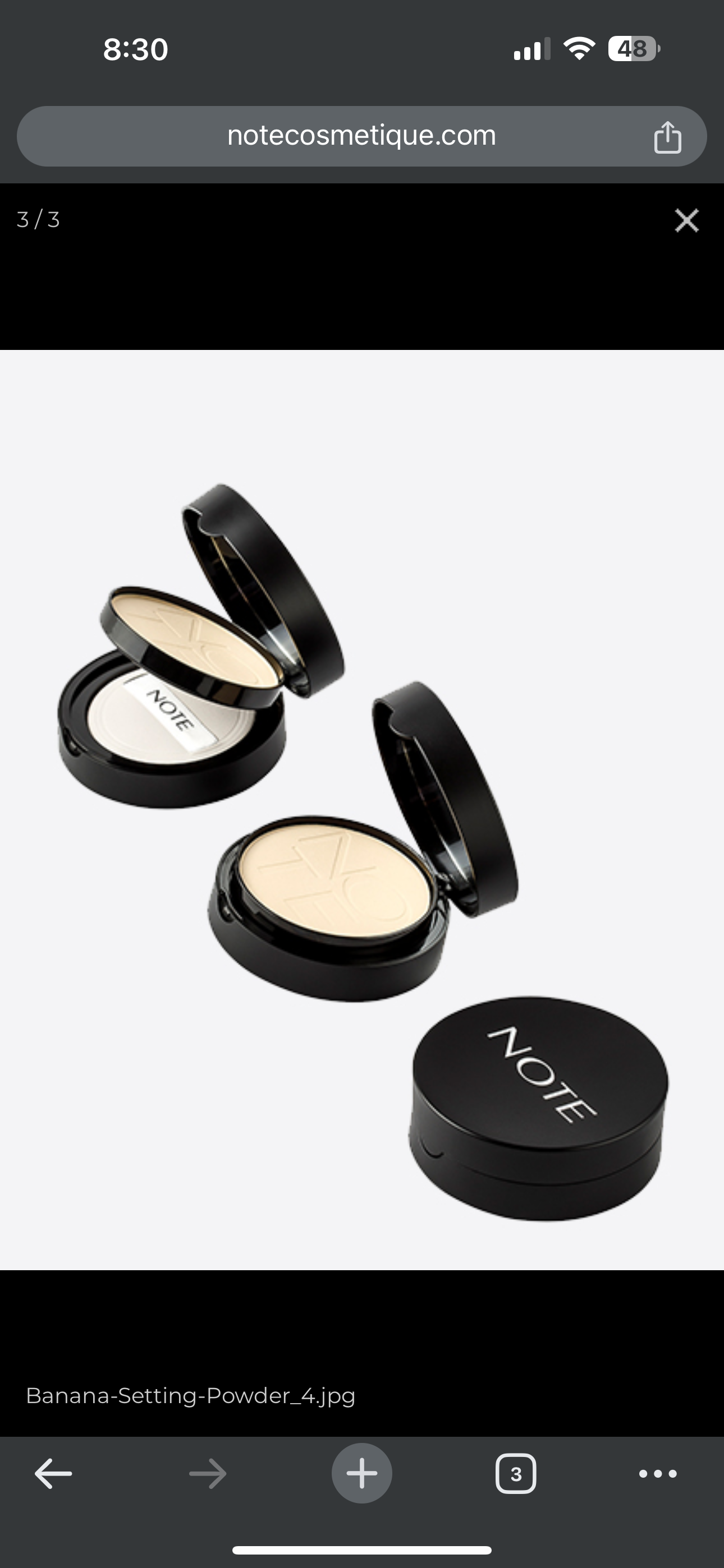 Note Banana Compact Setting Powder