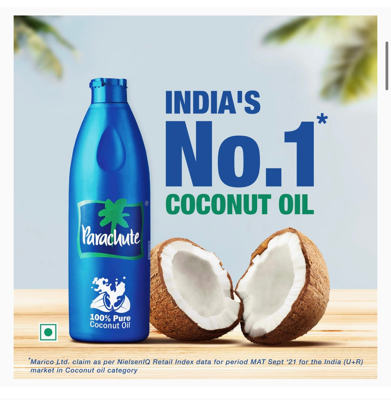 Parachute natural coconut oil 200ml