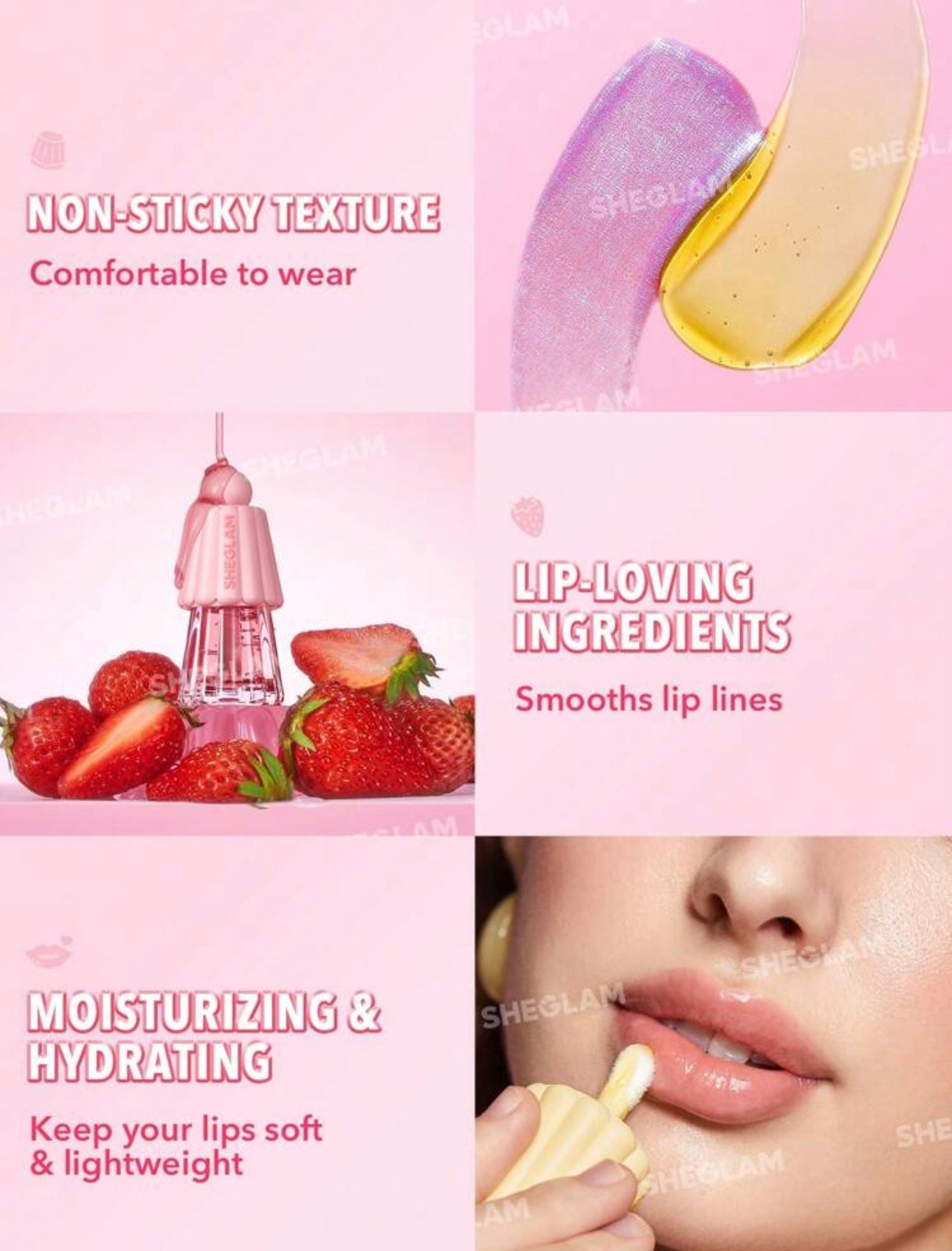 SHEGLAM Jelly Wow Hydrating Lip Oil