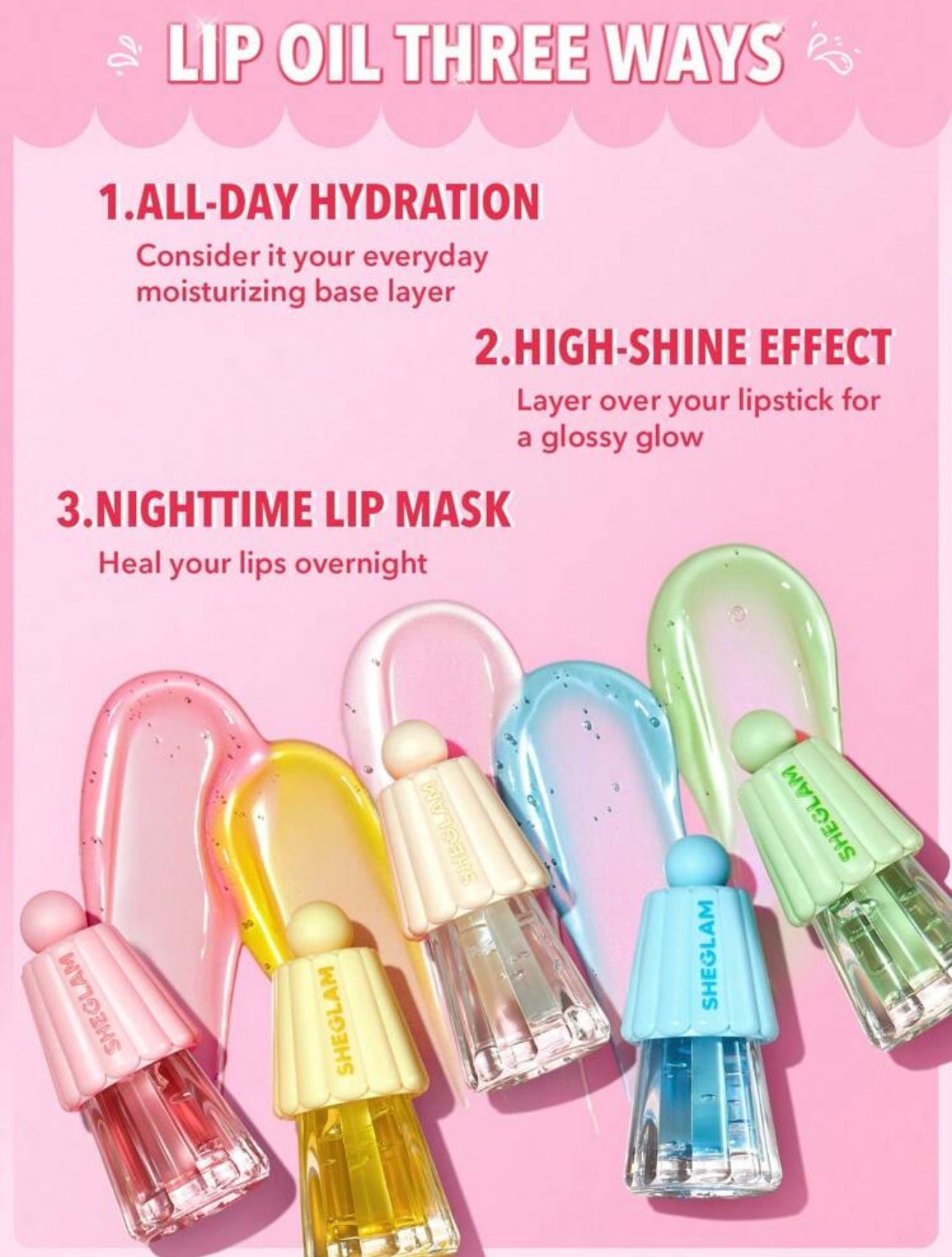 SHEGLAM Jelly Wow Hydrating Lip Oil