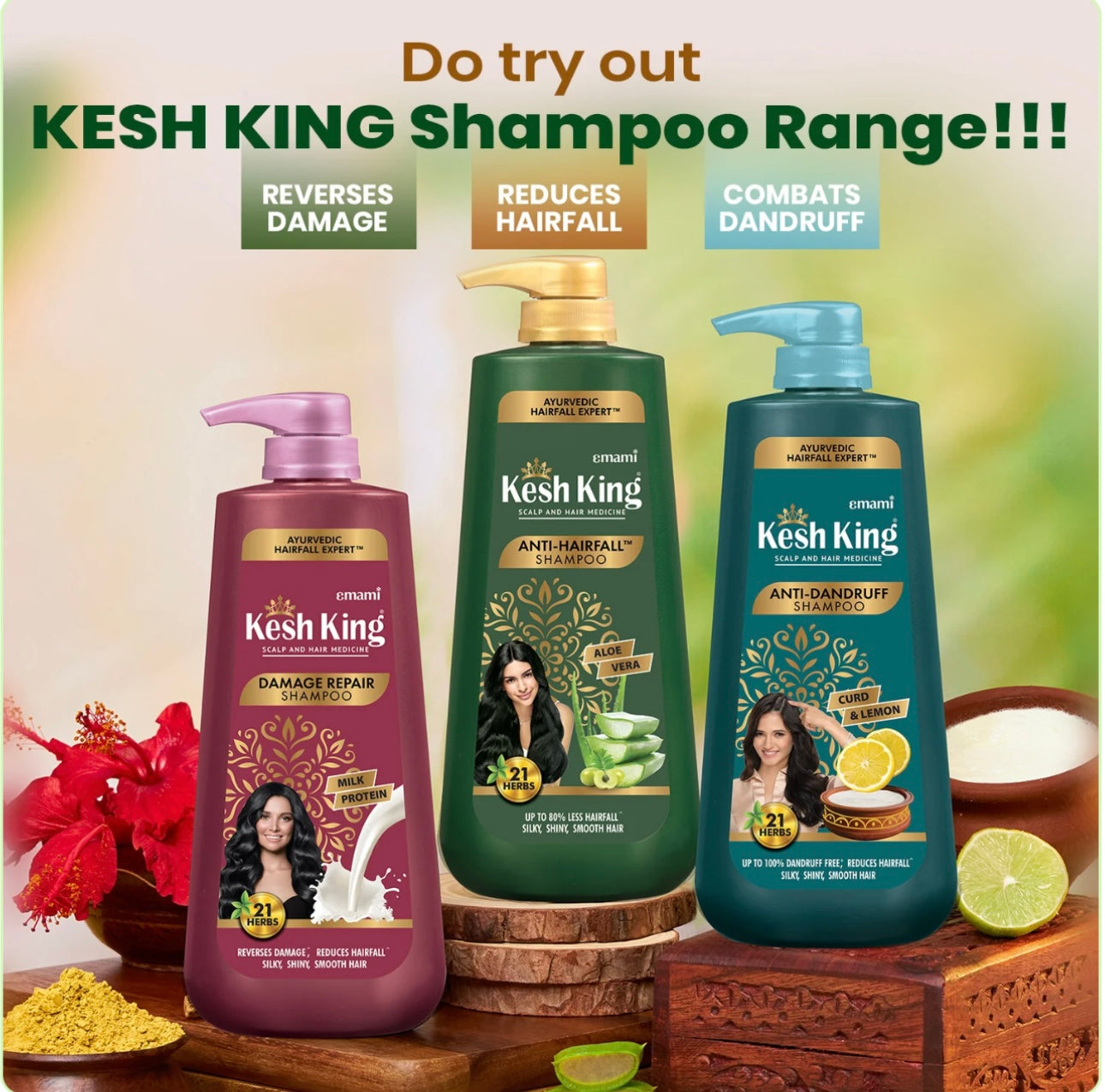 Kesh King Ayurvedic Anti Hair Fall Shampoo 200ml