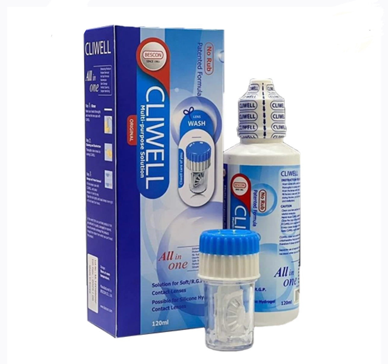 Cliwell All In One Contact Lenses Solution