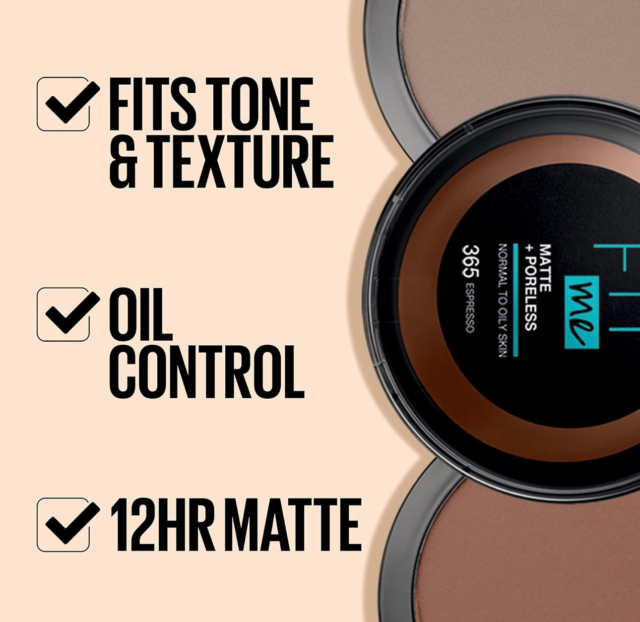 Maybelline New York Fit me Matte and Poreless compact face powder