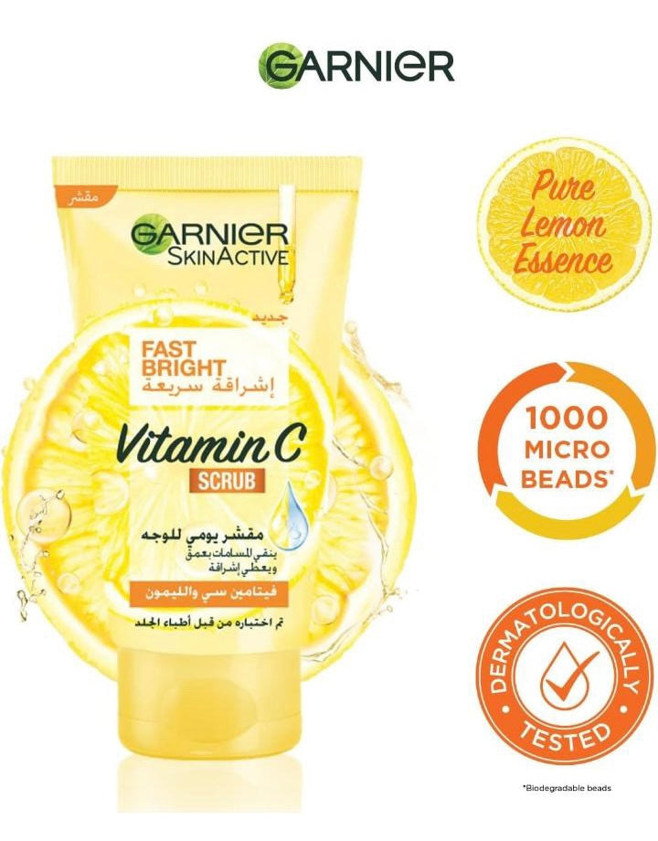 Garnier vitamin c scrub