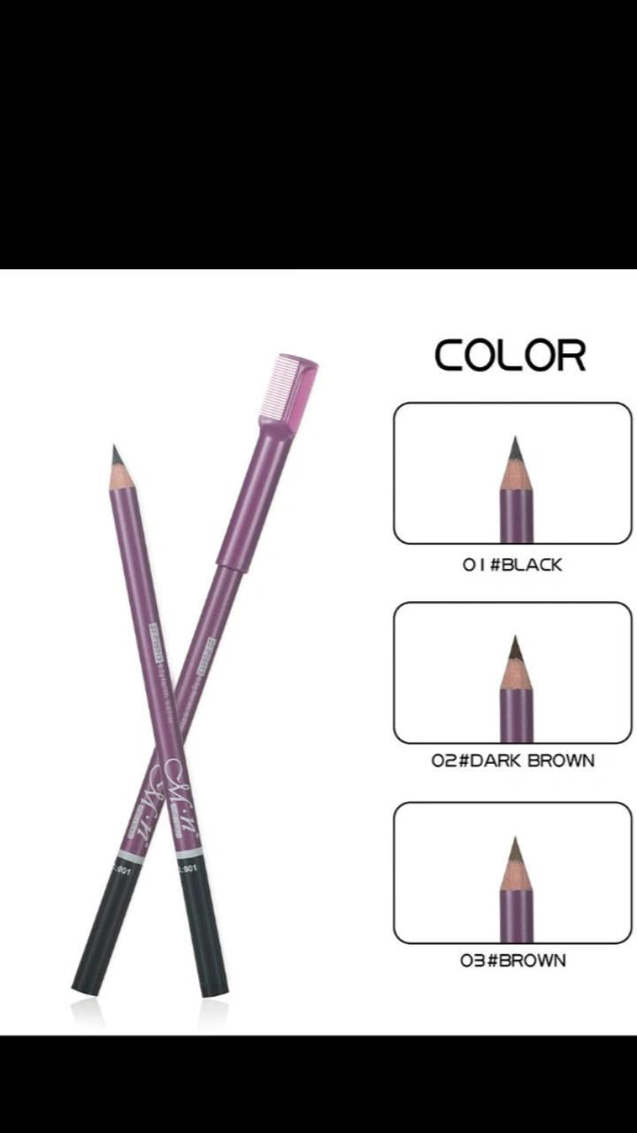 Eyebrow permanent makeup Menow P09013 box packing black/brown/hazel color eyebrow