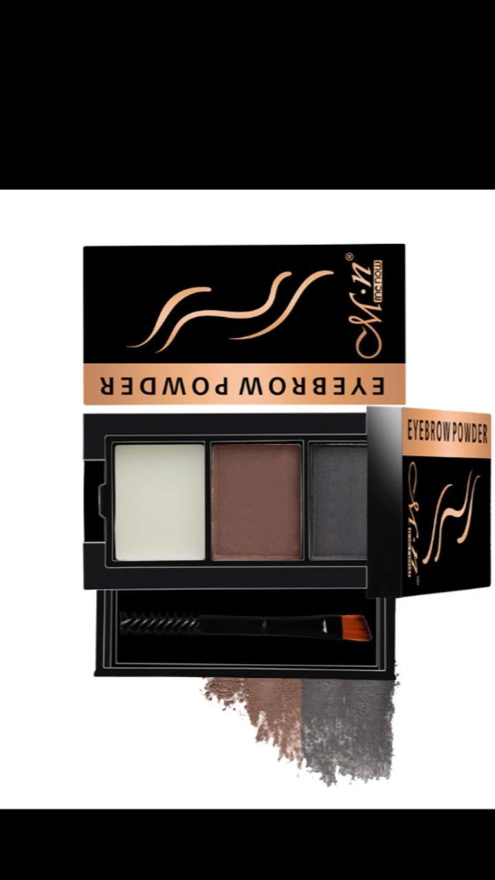 Makeup for eyebrows MN Menow custom logo Long Lasting Eyebrow Powder with Mirror and Brush