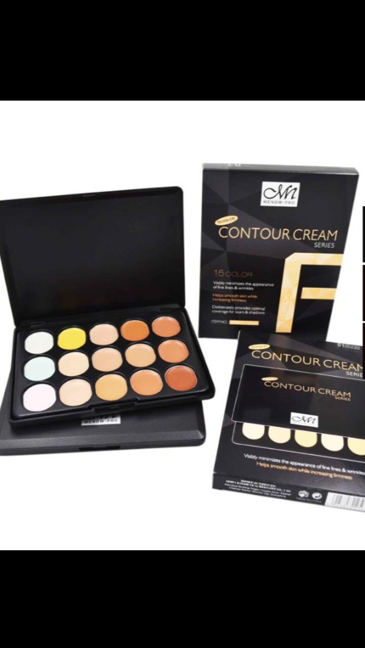 Concealer for face makeup Menow C15004 Contour Cream 15colors Concealer Palette