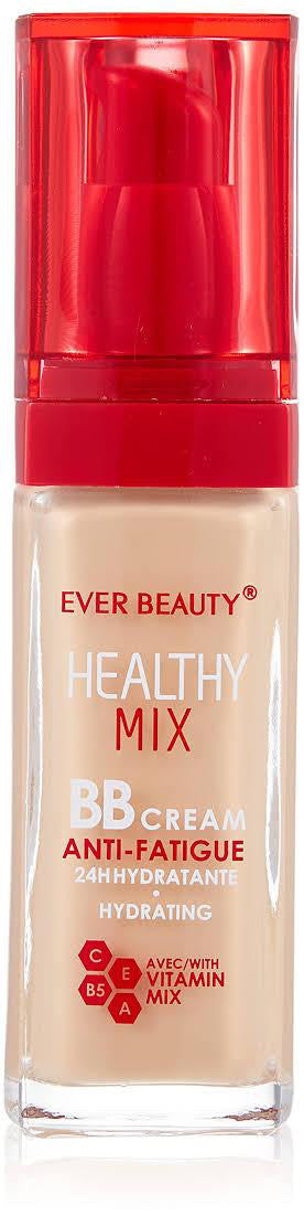 Ever Beauty Healthy Mix BB Cream 24h Hydrating With Vitamin Mix Foundation Makeup Full Coverage Concealer Long Lasting Anti-fatigue Waterproof Hypoallergenic