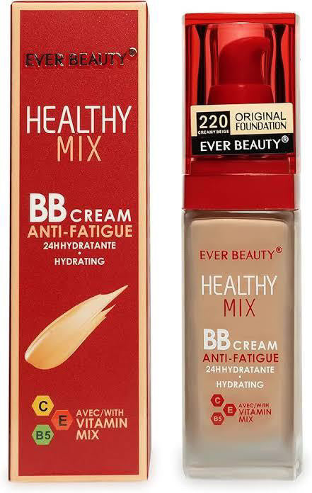 Ever Beauty Healthy Mix BB Cream 24h Hydrating With Vitamin Mix Foundation Makeup Full Coverage Concealer Long Lasting Anti-fatigue Waterproof Hypoallergenic