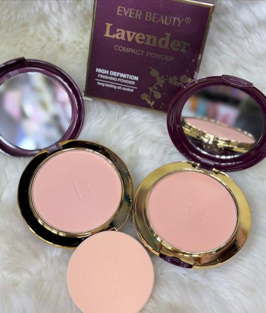 Ever beauty lavender compact powder high definition finishing powder