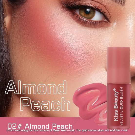 KISS BEAUTY Velvet Liquid Blush Cheek Color Lasting Matte