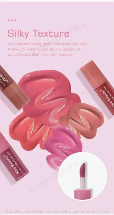 KISS BEAUTY Velvet Liquid Blush Cheek Color Lasting Matte