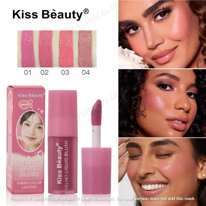 KISS BEAUTY Velvet Liquid Blush Cheek Color Lasting Matte