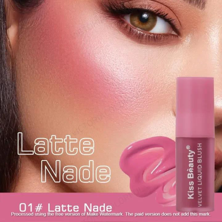 KISS BEAUTY Velvet Liquid Blush Cheek Color Lasting Matte