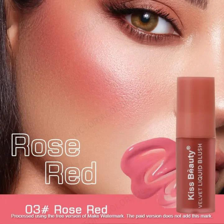 KISS BEAUTY Velvet Liquid Blush Cheek Color Lasting Matte