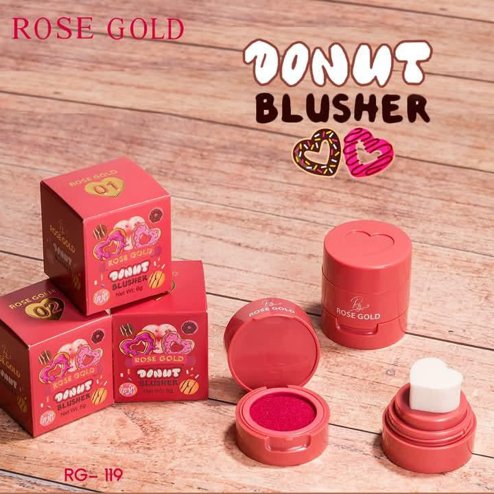 Rose Gold donut blusher