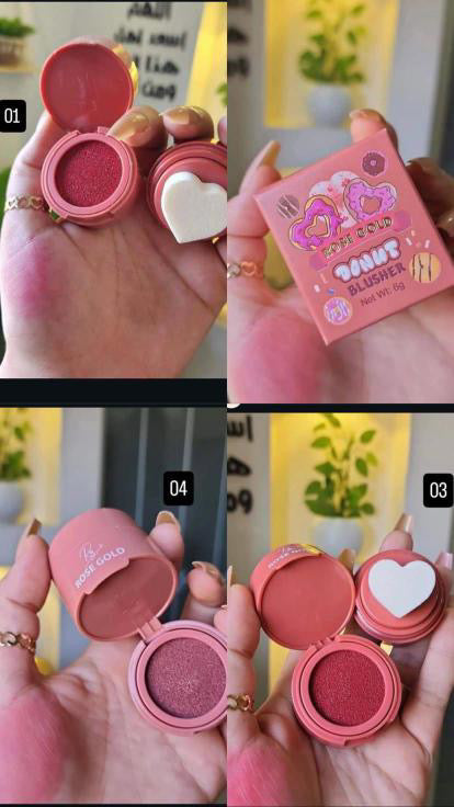 Rose Gold donut blusher