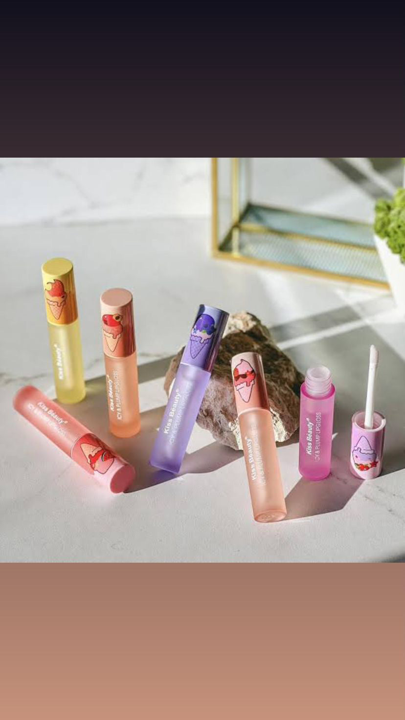 Kiss beauty icy & plump lip gloss