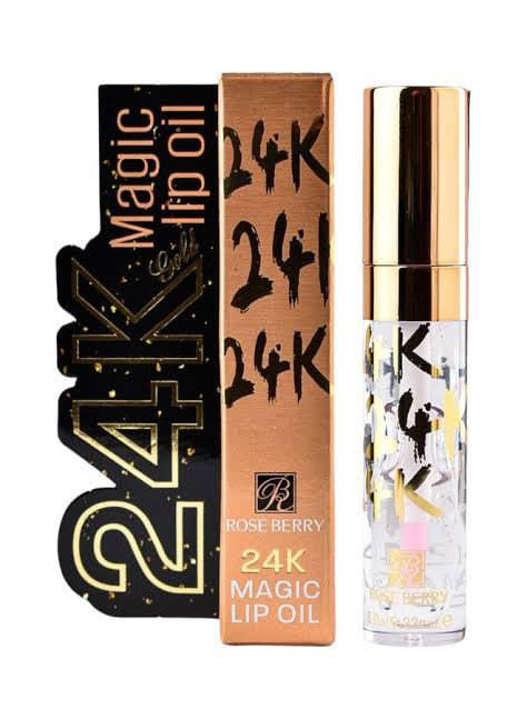 Rose Berry 24k magic lip oil