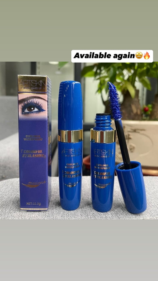 Art skin curling & waterproof colorful eyelashes mascara