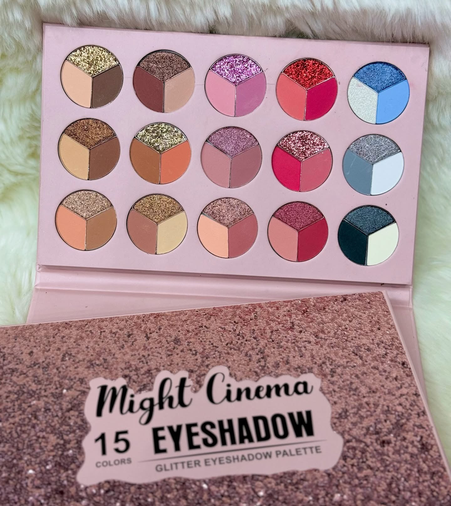 Might cinema eyeshadow 15 colors Glitter eyeshadow palette