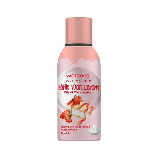 فوم سبراي واتسون تشيز كيك وفراولة Watsons Strawberry cheesecake Foam Lotion
