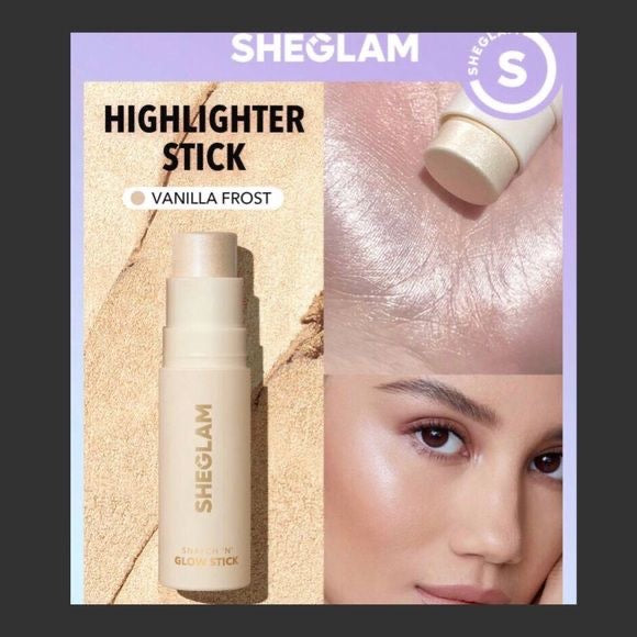 SHEGLAM Cream Highlighter Stick Long Lasting Brightening Non-Caking Highlighter Makeup