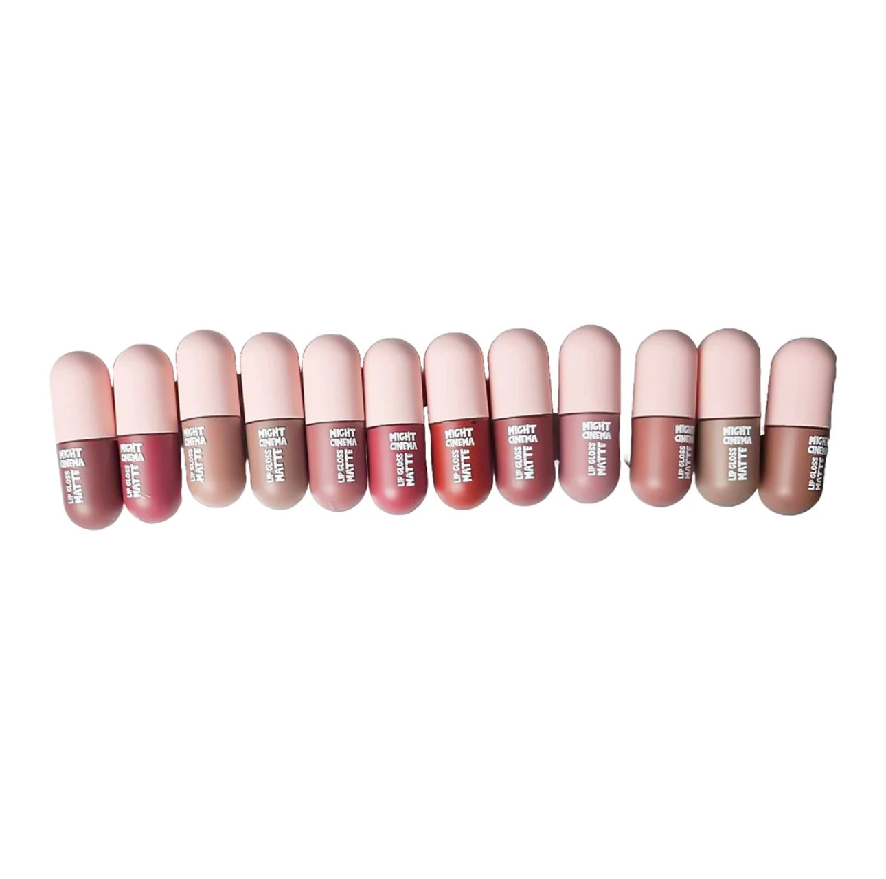 Might cinema Mini matte lipgloss Capsules Set 12 PCS