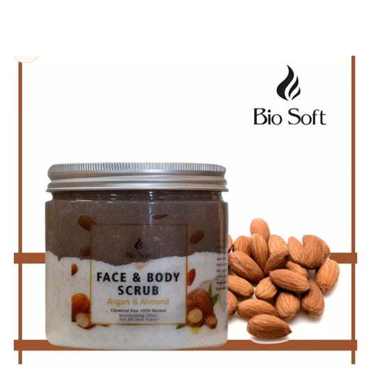 Bio Soft Face and Body Scrub with Almond & Argan