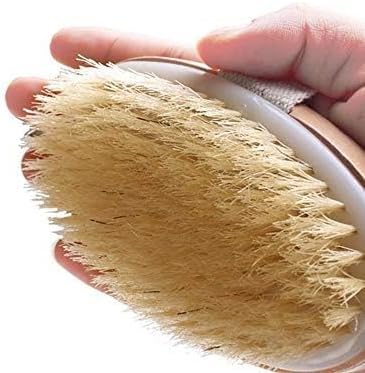 Bath Brush Long Wood Handle Reach Back Body Shower Bristle Scrubber(one year gurantee) (one year warranty)