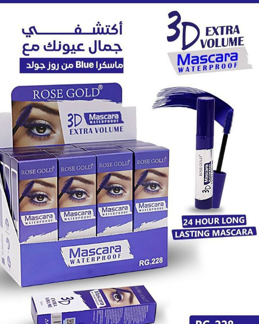 Mascara blue rose gold