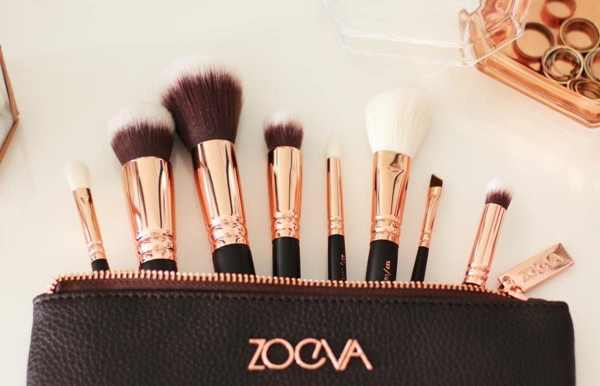 15 PCS Makeup Brushes Set Professional, Sable Makeup Brush Set with Case by Luxury ENZO KEN, Cosmetic Brushes Makeup Set, Make up Brushes Set Professional, Natural Hair Makeup Brush- multicoloe cover
