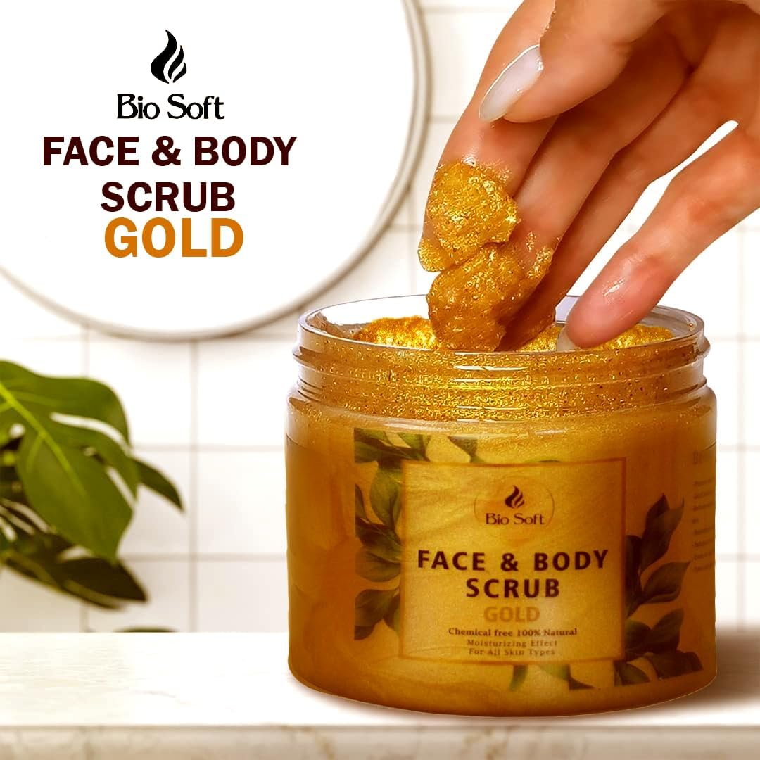 Bio Soft Face & Body Scrub Gold 500gm