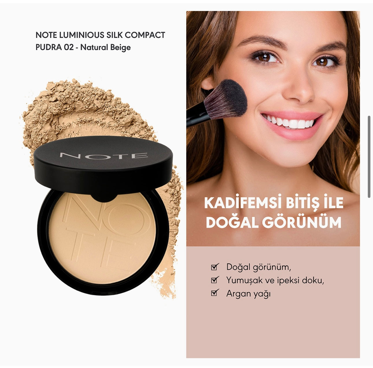 NOTE Cosmetics LUMINOUS SILK COMPACT POWDER 02 , 03
