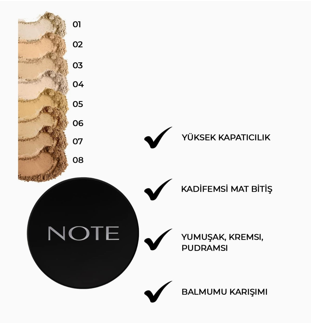NOTE Cosmetics LUMINOUS SILK COMPACT POWDER 02 , 03