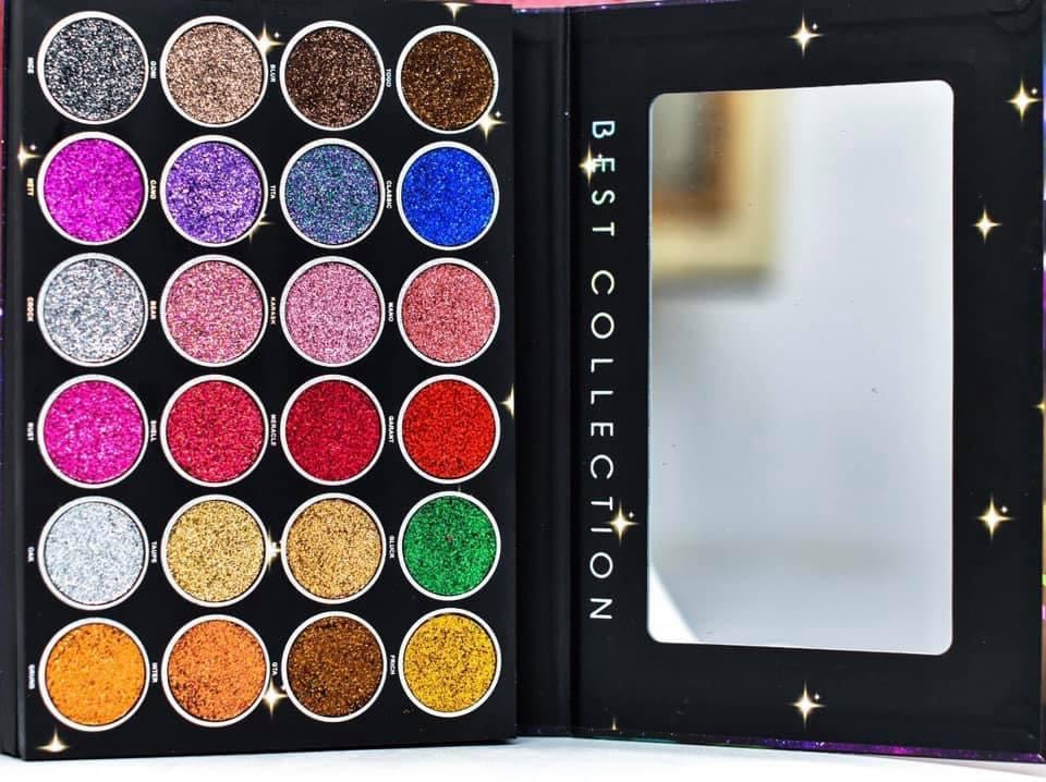 Might cinema Best Collection palette of Eyeshadow Glitter, Blusher Highlighter & Eyebrow  36 Colors