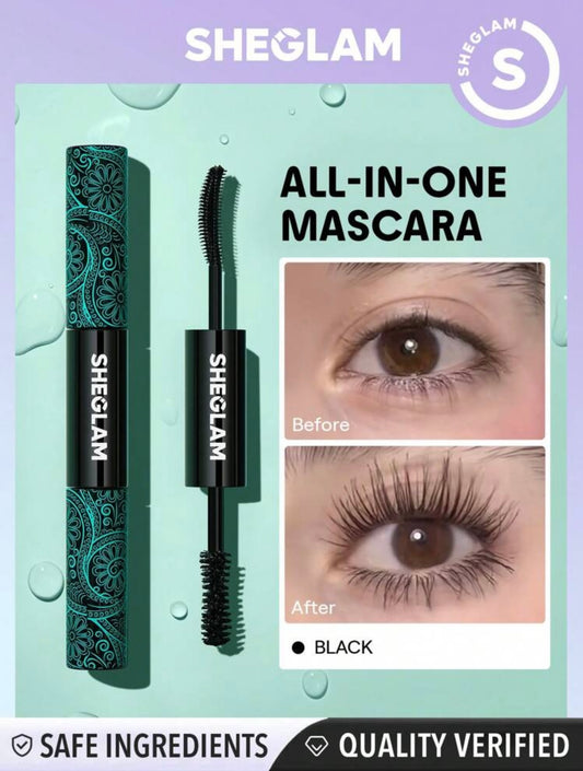 SHEGLAM All in One Volume & Length Mascara 2 In 1 Waterproof