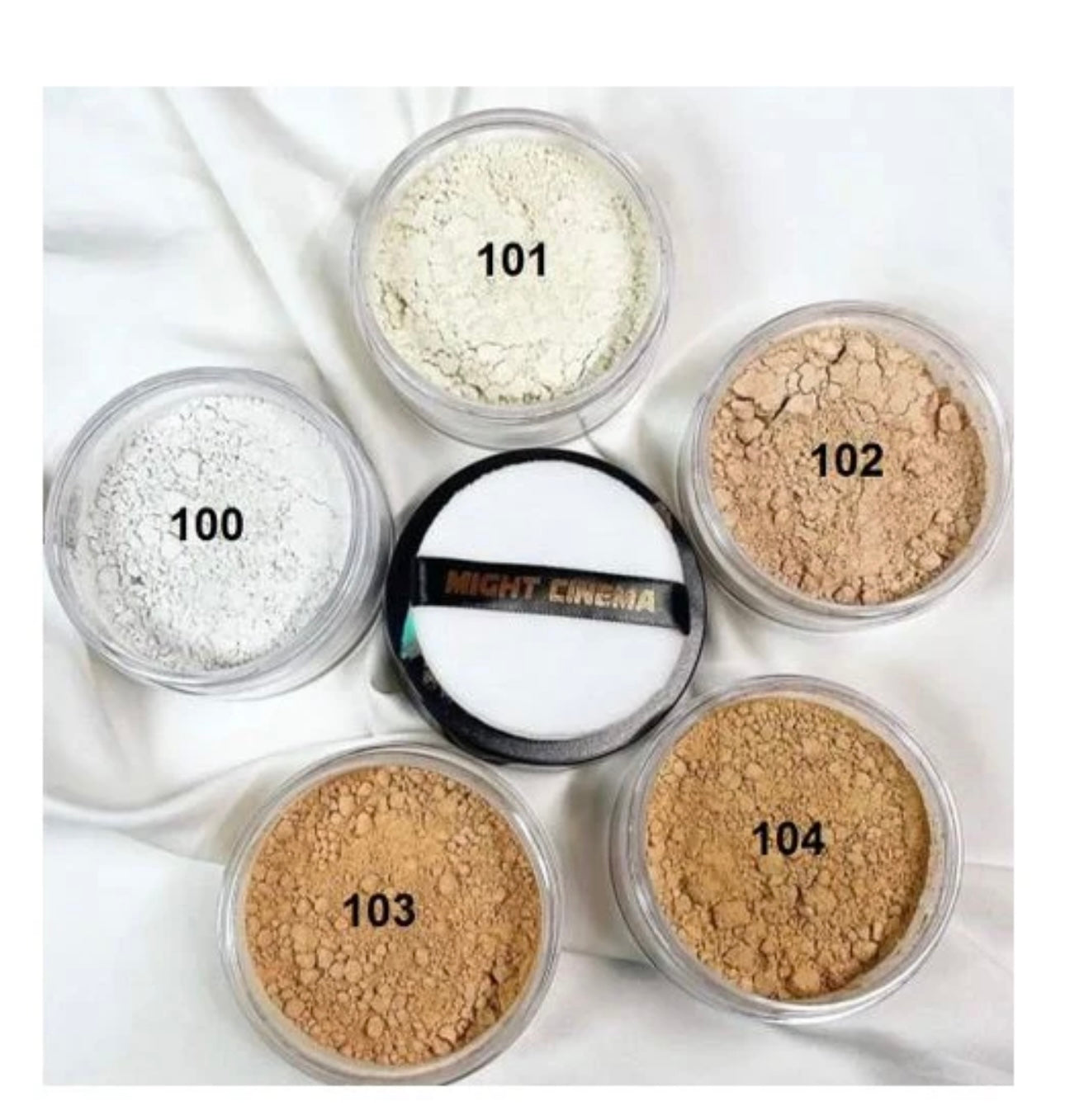 Might Cinema Loose Powder Matte finish With sponge