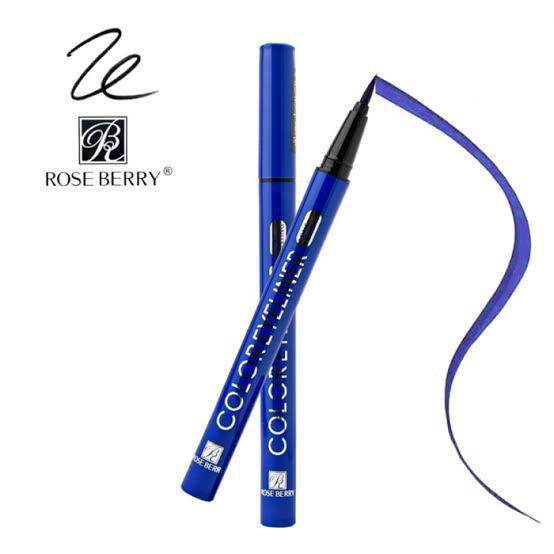 Rose Berry blue eye liner waterproof 24H long wear