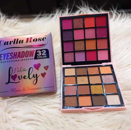 Carla rose 32 Colors Matte & Shimmer Eyeshadow Palette