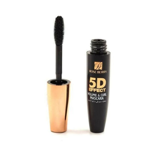 Rose Berry 5D Effect Volume &Curl Mascara False Lash Effect 12ml