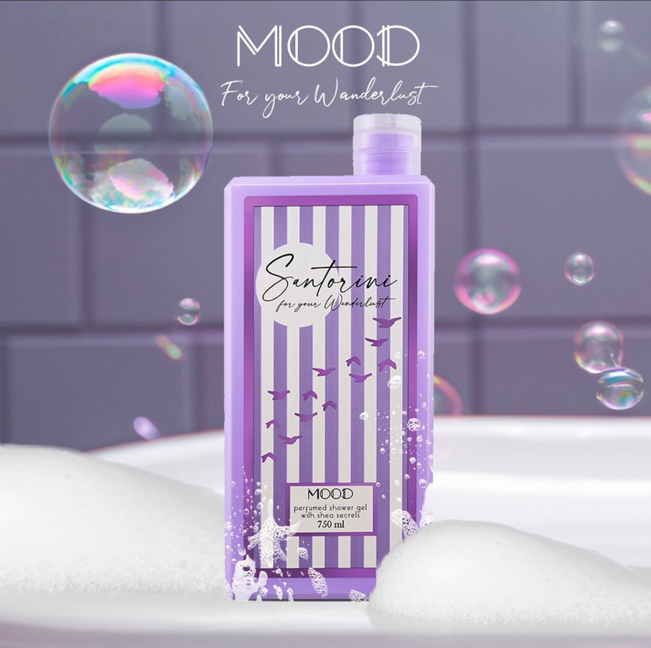 Mood Scented Shower Gel Santorini 750Ml