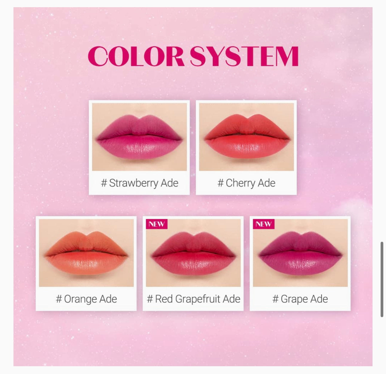 Etude House Dear Darling Water Tint Strawberry Ade (21AD) Bright Vivid Color Lip Tint with Moisturizing Pomegranate & Grapefruit Extract
