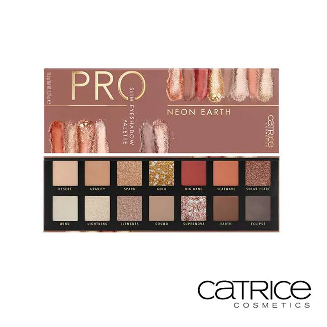 Catrice Pro Neon Earth Slim Eyeshadow Palette 10.6g 010 Elements Of Power