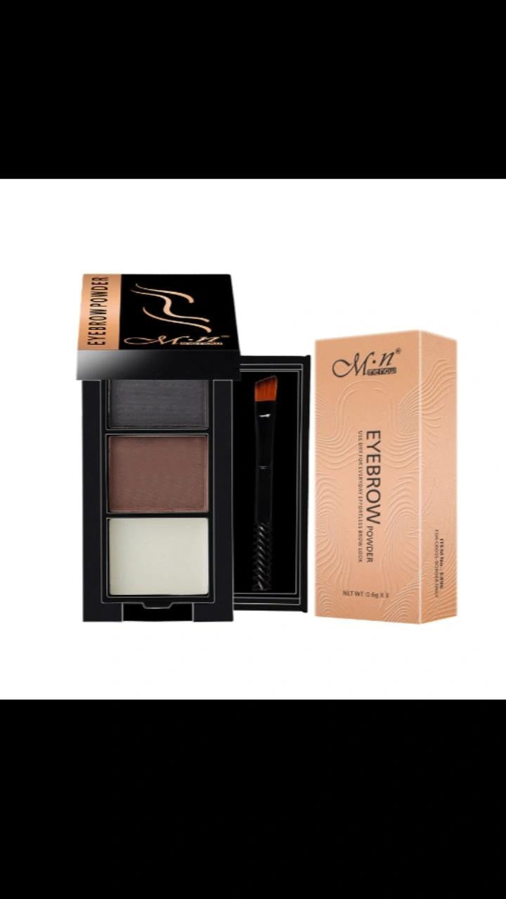 Makeup for eyebrows MN Menow custom logo Long Lasting Eyebrow Powder with Mirror and Brush