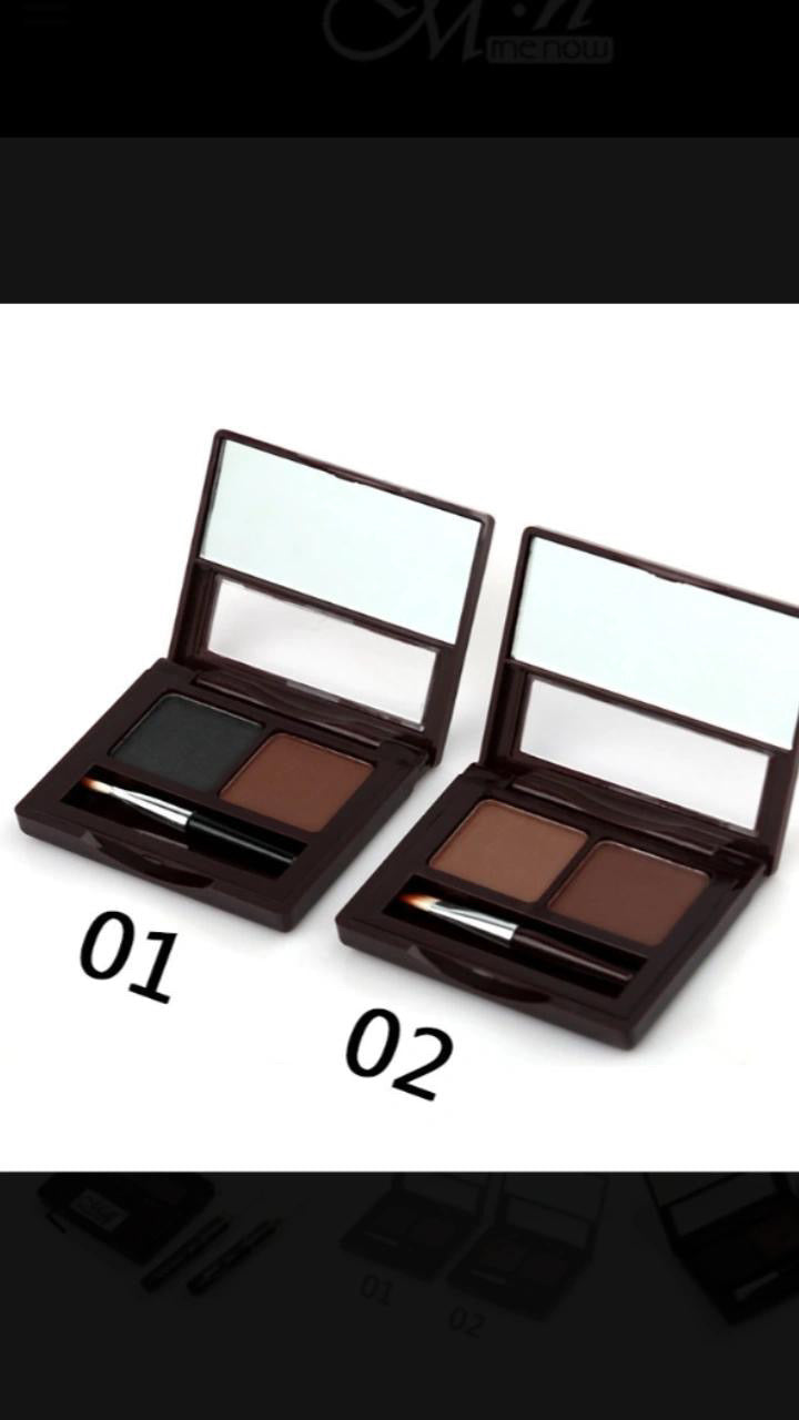 Waterproof non-fading natural three-dimensional two color eyebrow powder