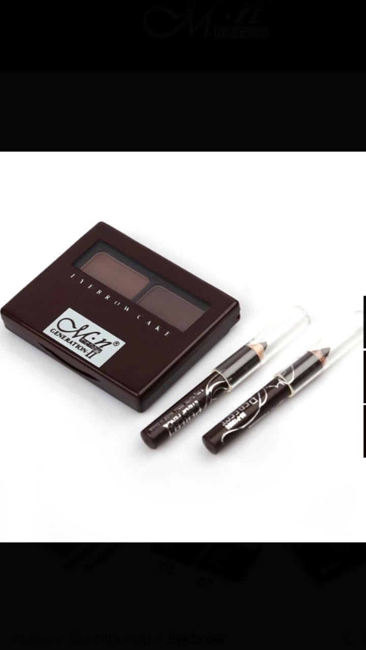 Waterproof non-fading natural three-dimensional two color eyebrow powder