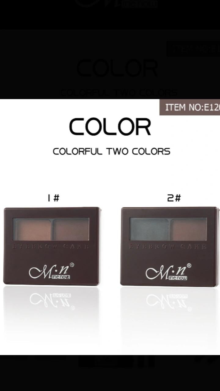 Waterproof non-fading natural three-dimensional two color eyebrow powder