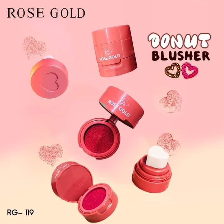 Rose Gold donut blusher